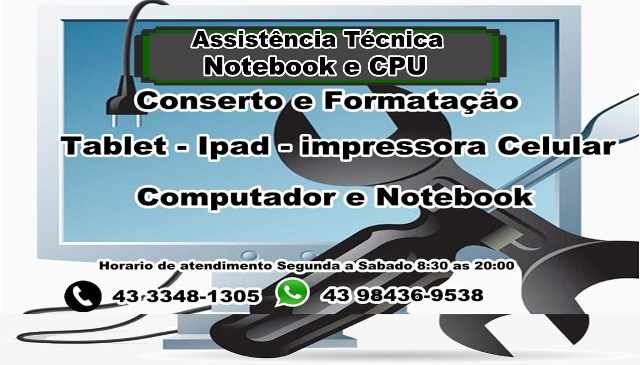 Foto 1 - Assistncia tcnica especializada notebook